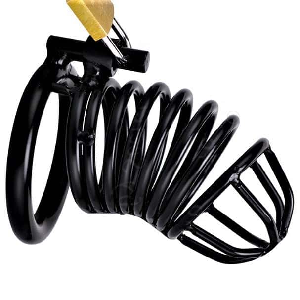 Kyskhedsbur Mand - Metal - Sort