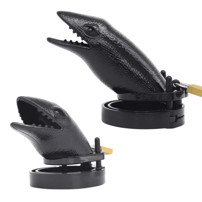Kyskhedsbur Plastik Sort Alligator