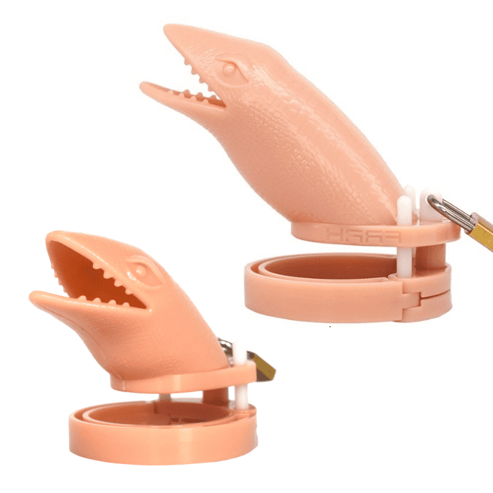 Kyskhedsbur Plastik Beige Alligator