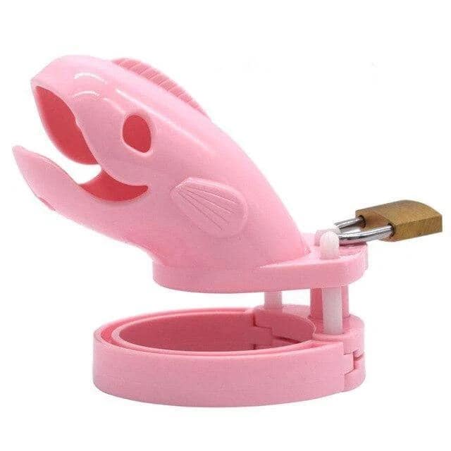 Kyskhedsbur Plastik Fisken Pink
