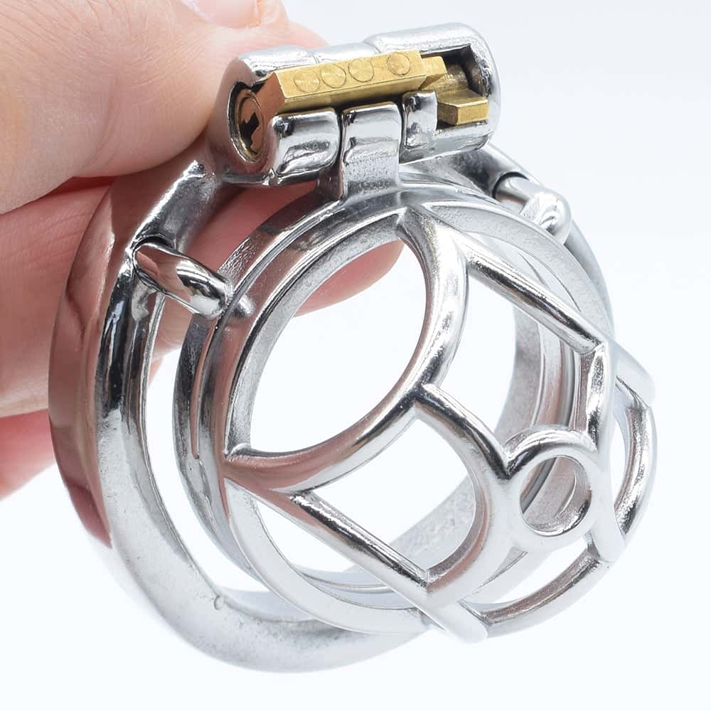 Kyskhedsbur Mand - Metal - Flower Xs