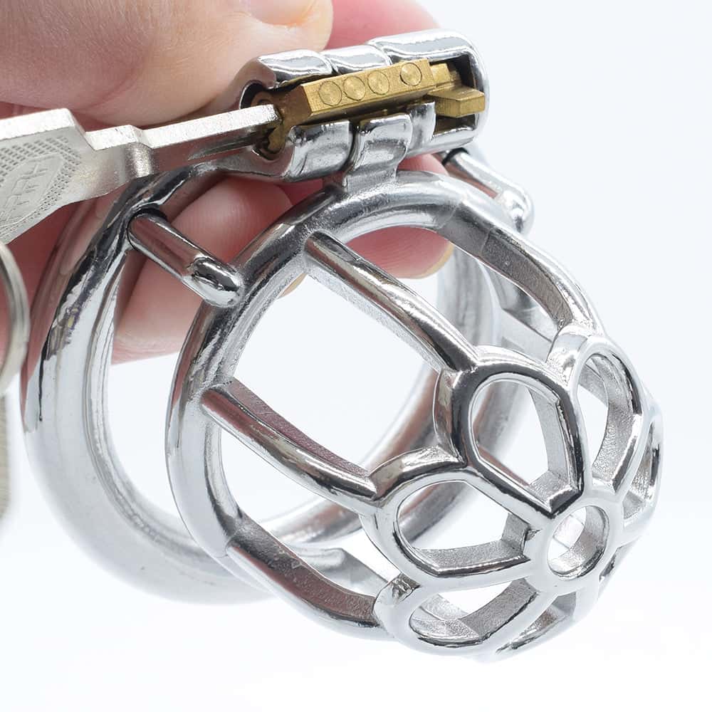 Kyskhedsbur Mand - Metal - Little Flower S