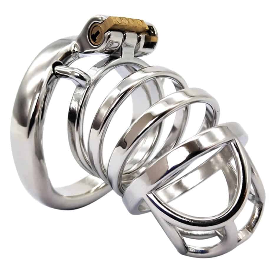 Kyskhedsbur Mand - Metal - Flower L